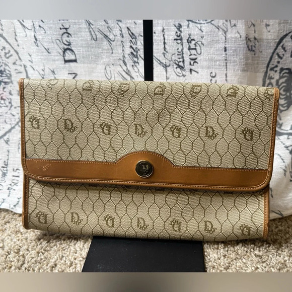 Christian Dior Vintage Monogrammed Crossbody Bag - Picture 1 of 15